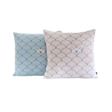 Wally Square Pillow in Soft or Azul