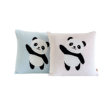 Panda Pillow Soft Pink and Blue