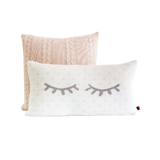 Lash Polka Dot Pillow in Soft Pink