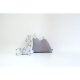 Mountain shaped pillow in Argento and White